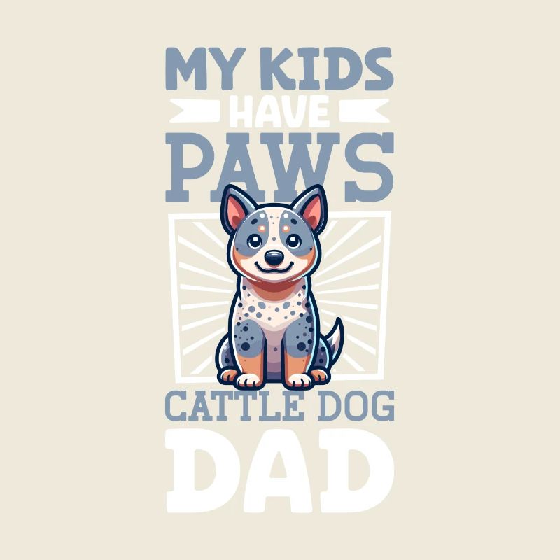 Papa australien de chien de bovin