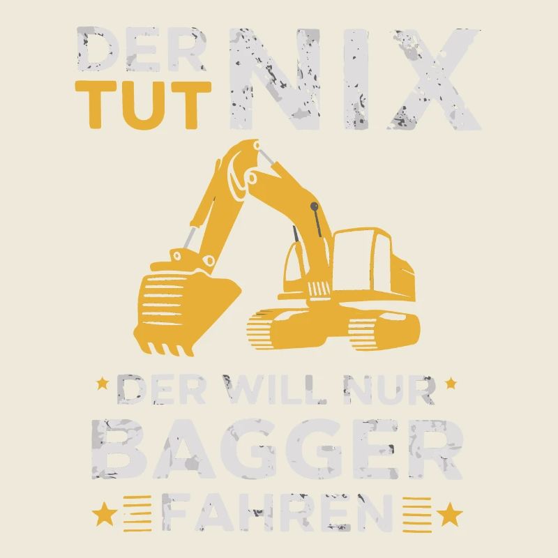 Baggerfahrer Bauarbeiter Baustelle Baumaschine