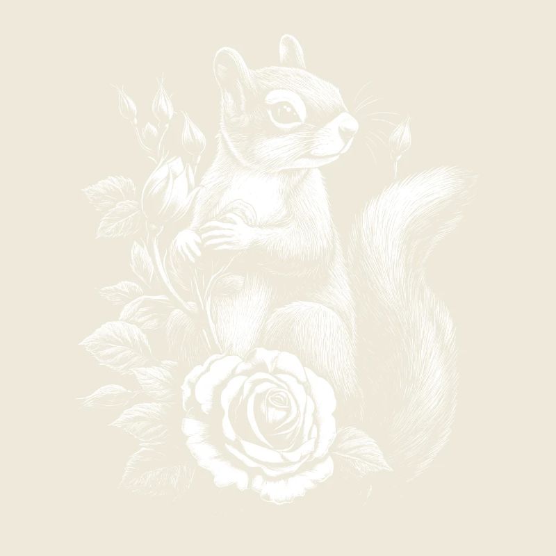 Eichhörnchen Rose Blumen Ästhetik Hörnchen