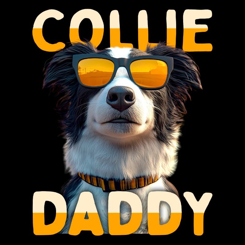 Border Collie Daddy Hunde Papa Vatertag Collie Dad