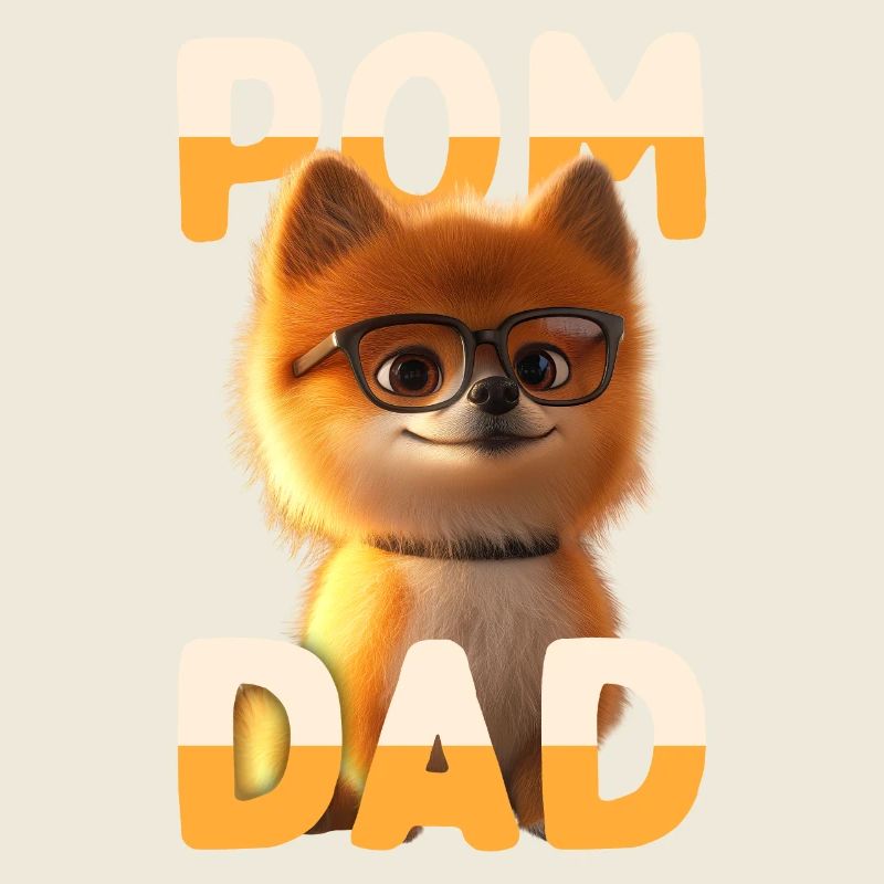 Pom Dad Zwergspitz Daddy Spitz Papa Vatertag Pom