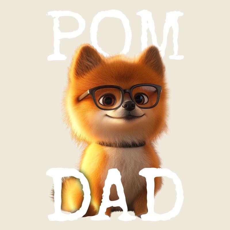 Pom Dad Pomeranian Daddy Spitz Dad Father's Day Pom