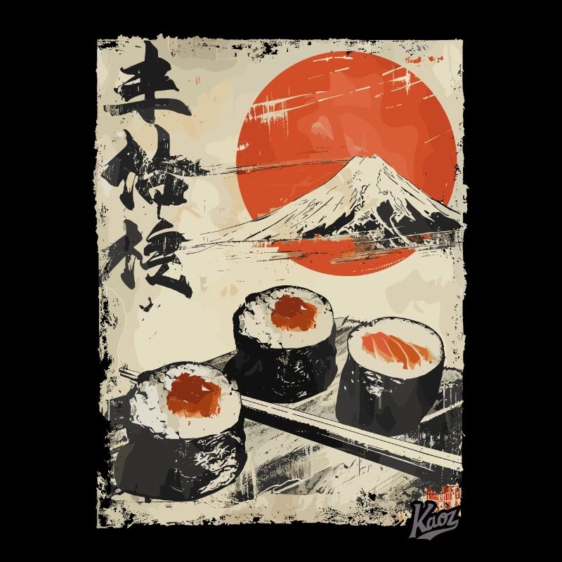 Mount Fuji and delicious sushi