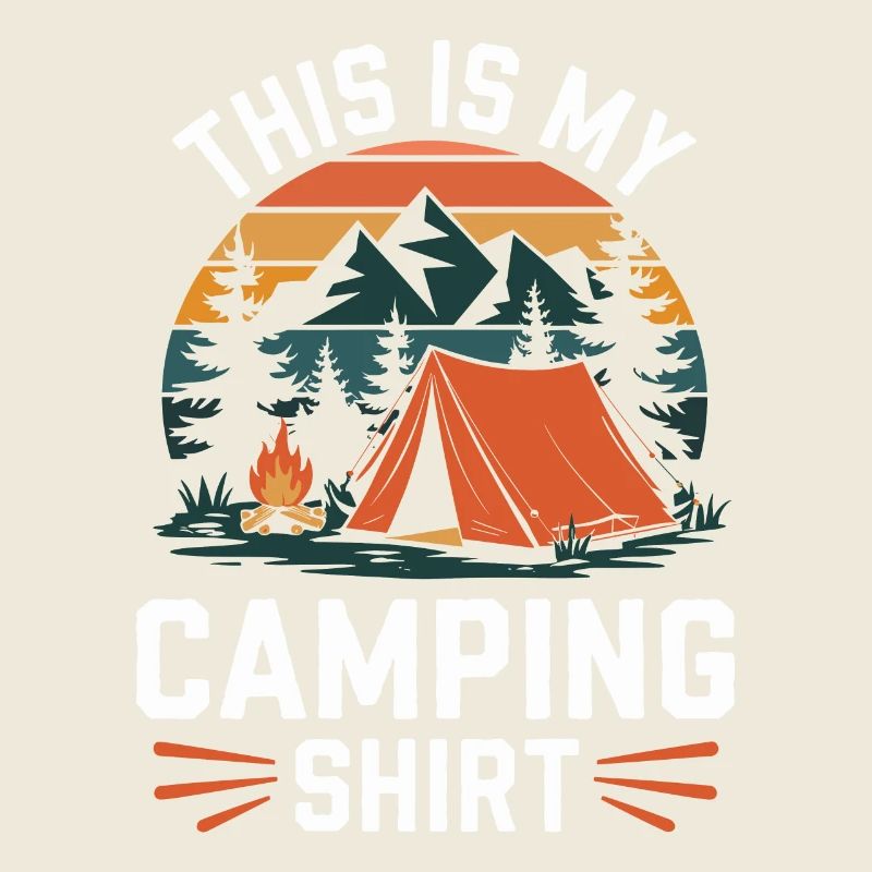 C’est ma chemise de camping Campen