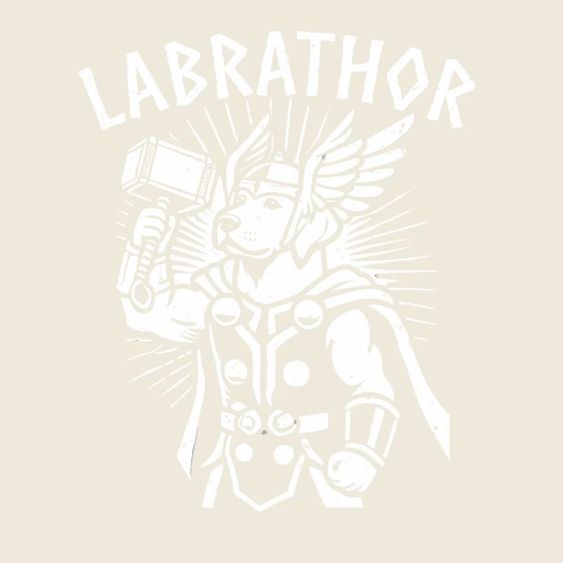 Labrador drôle vikings odin thor valhalla jeu de mots