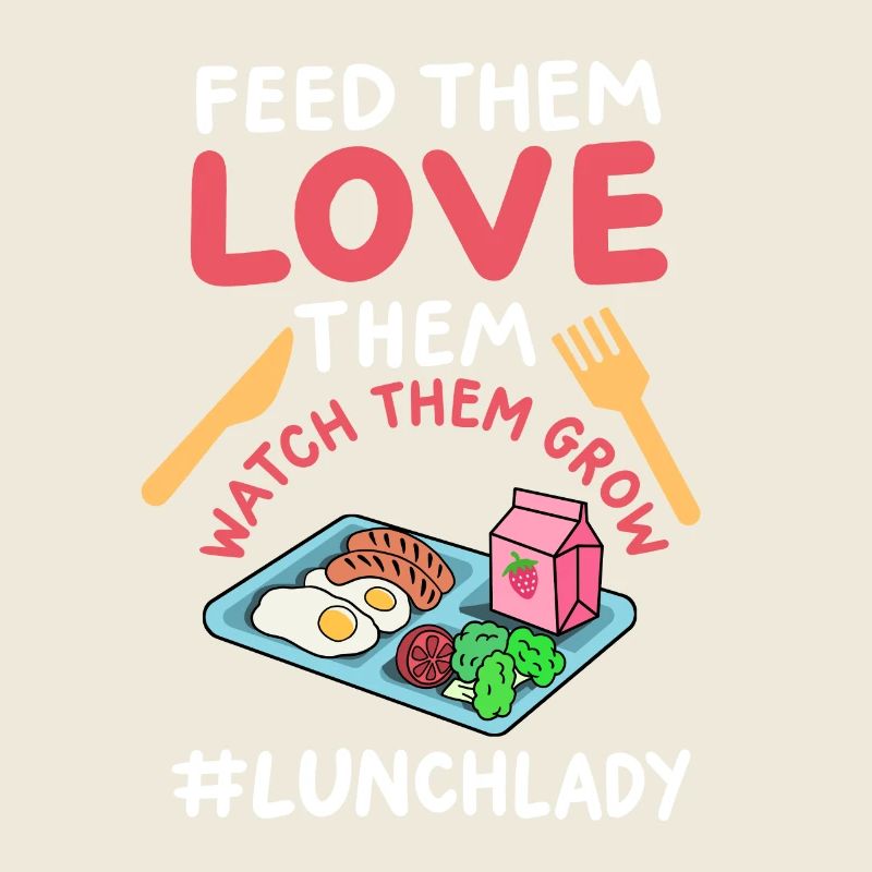 Mittagessen Schule Cafeteria-Mitarbeiter