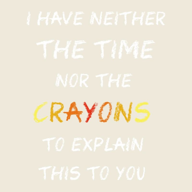 Pas les crayons de couleur