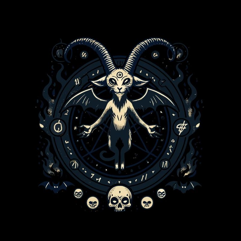 Creepy Devil Cat Dark Cats Summoning