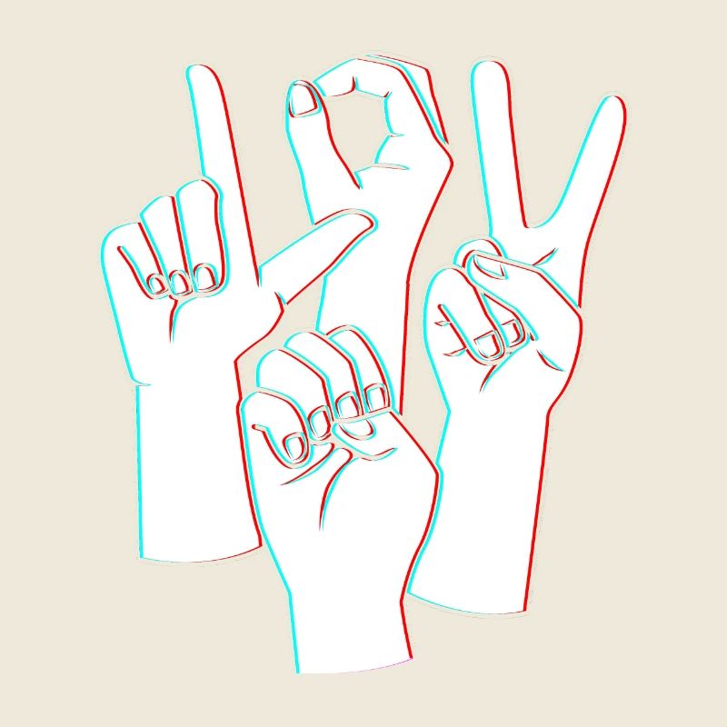 Langue des signes ASL sourd