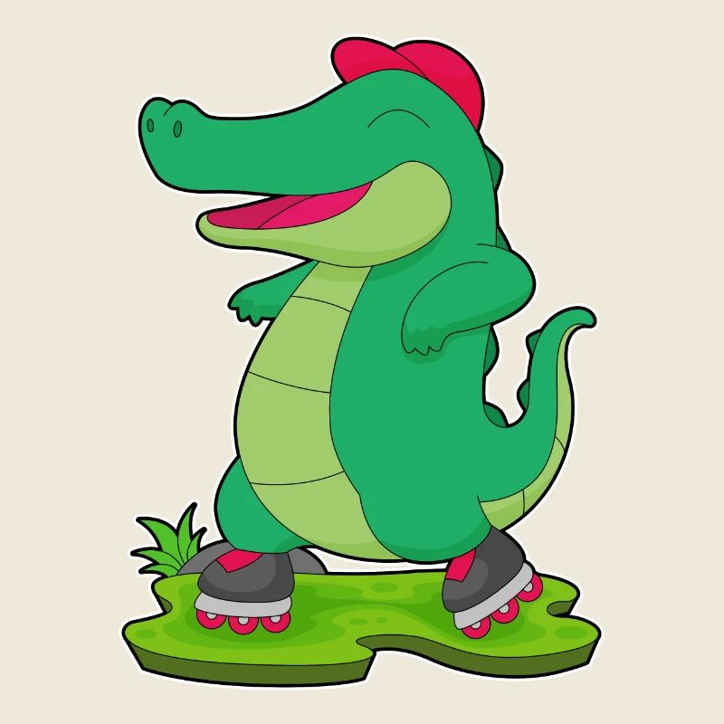 Krokodil Inline skating Rollschuhe