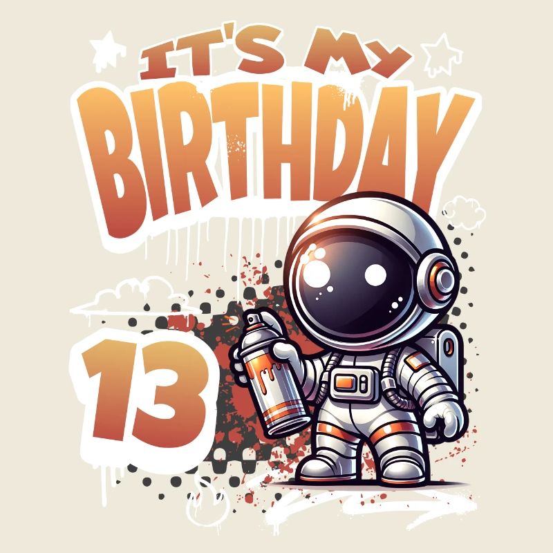 Graffiti Astronaut 13th Birthday
