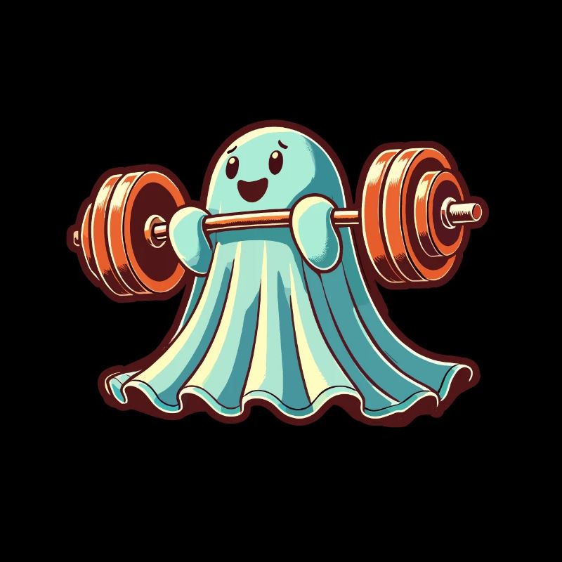 Musculation Ghost Drôle Gym Ghost