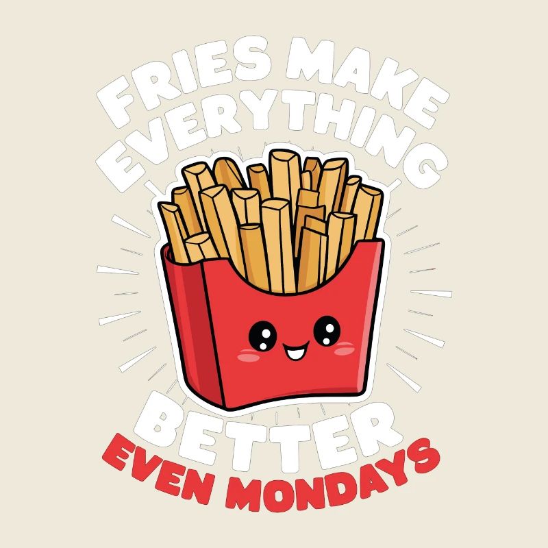 Fries Make Everything Better Lustige Pommes Tüte