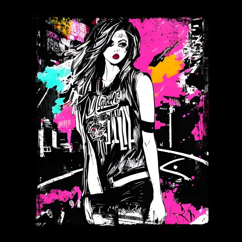 Art de la mode de rue audacieux