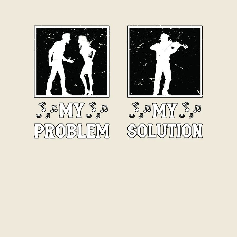 Violoniste Mon problème Ma solution Pictogramme Papa