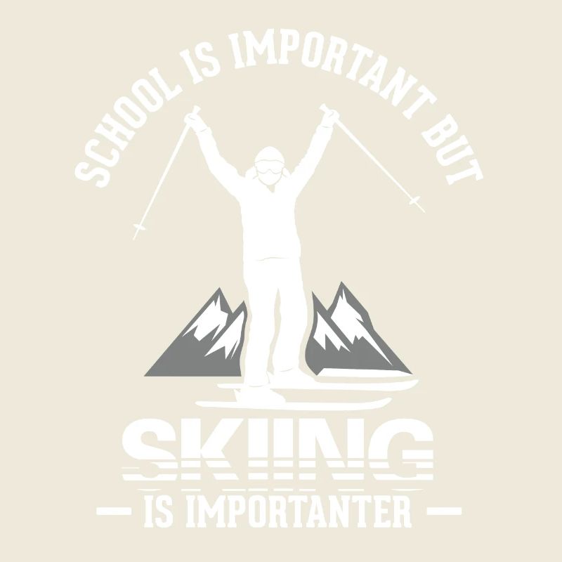 Ski Vintage Slogan Funny Skier