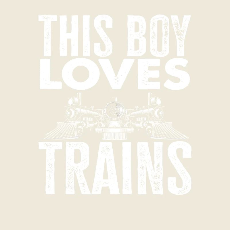 Ce garçon aime les trains, les chemins de fer