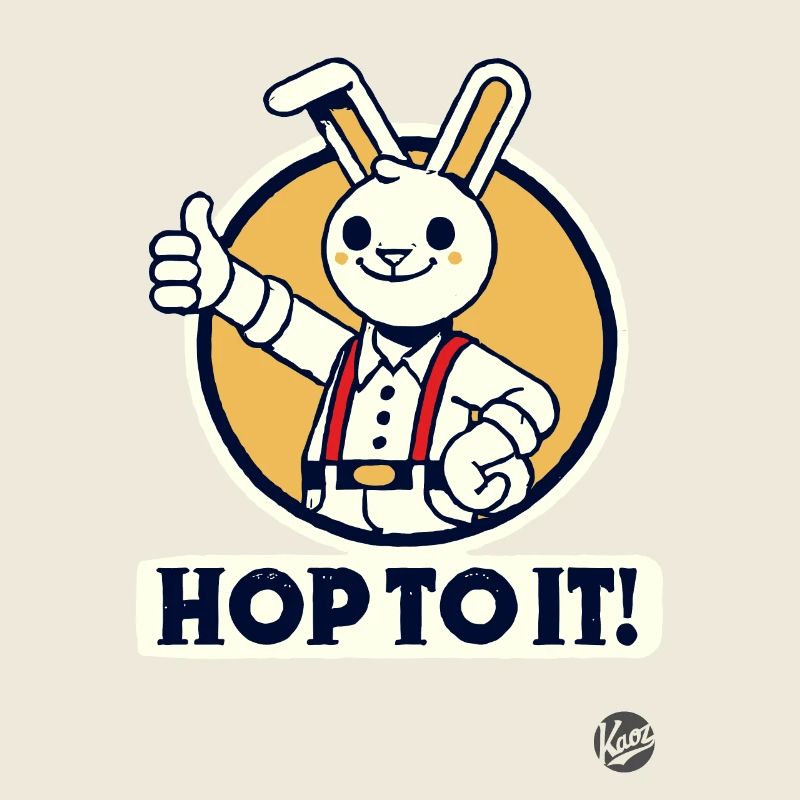 Pouce en l’air lapin - allons-y !