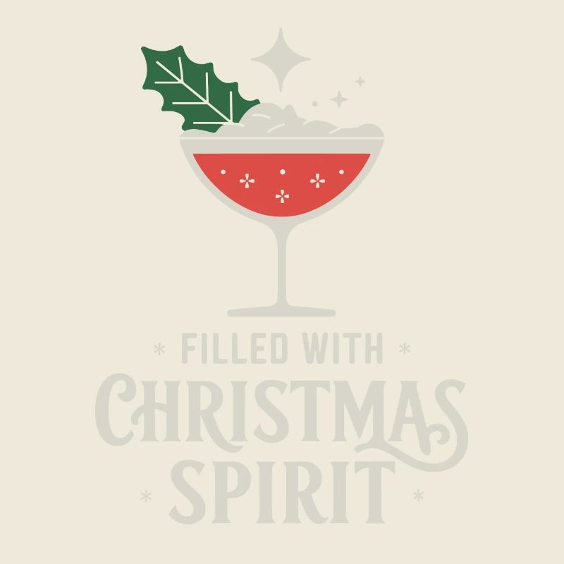 Rempli d’art de cocktail d’ de Noël