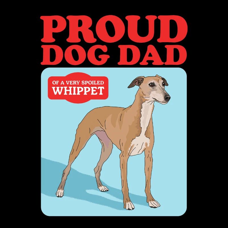 Whippet Dad Little English Greyhound Gift