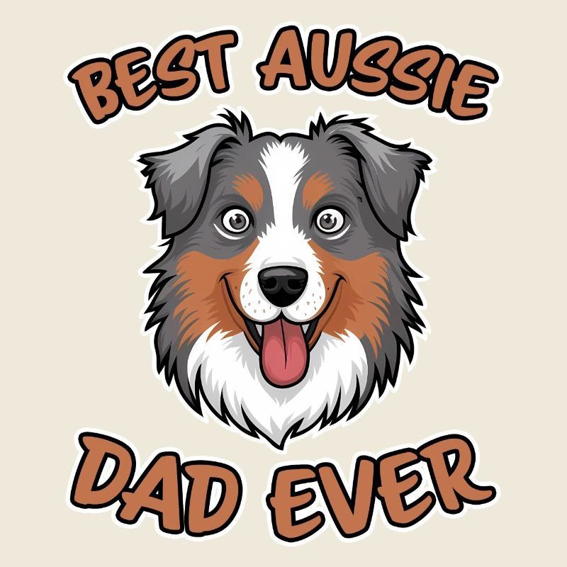 Australian Shepherd Papa Lustiges Aussie Geschenk