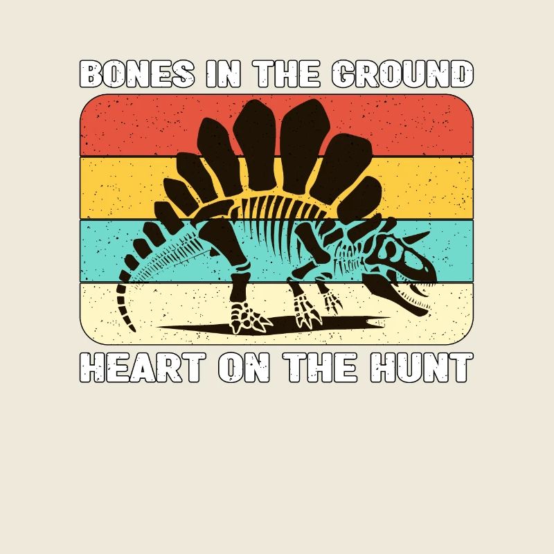 Fossil Hunter Bones In The Ground Paleontologist