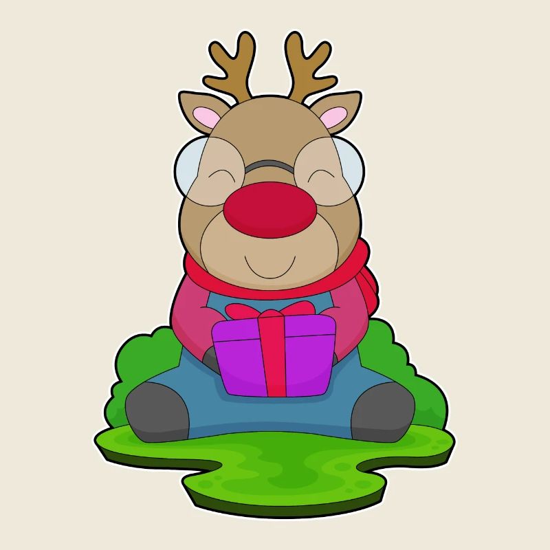 Écharpe de Noël renne