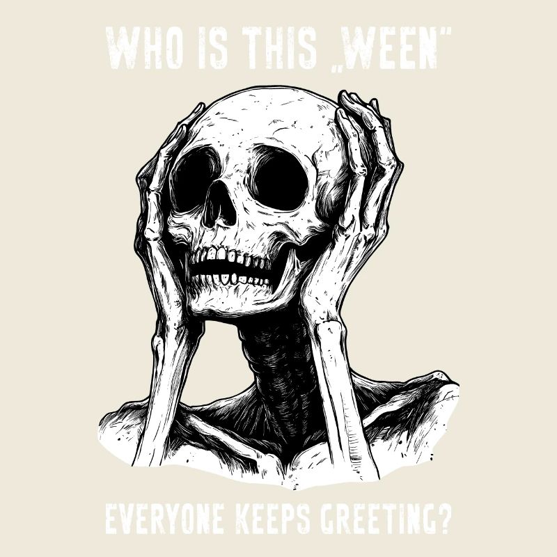 Meme Squelette Halloween Drôle Effrayant Cadeau