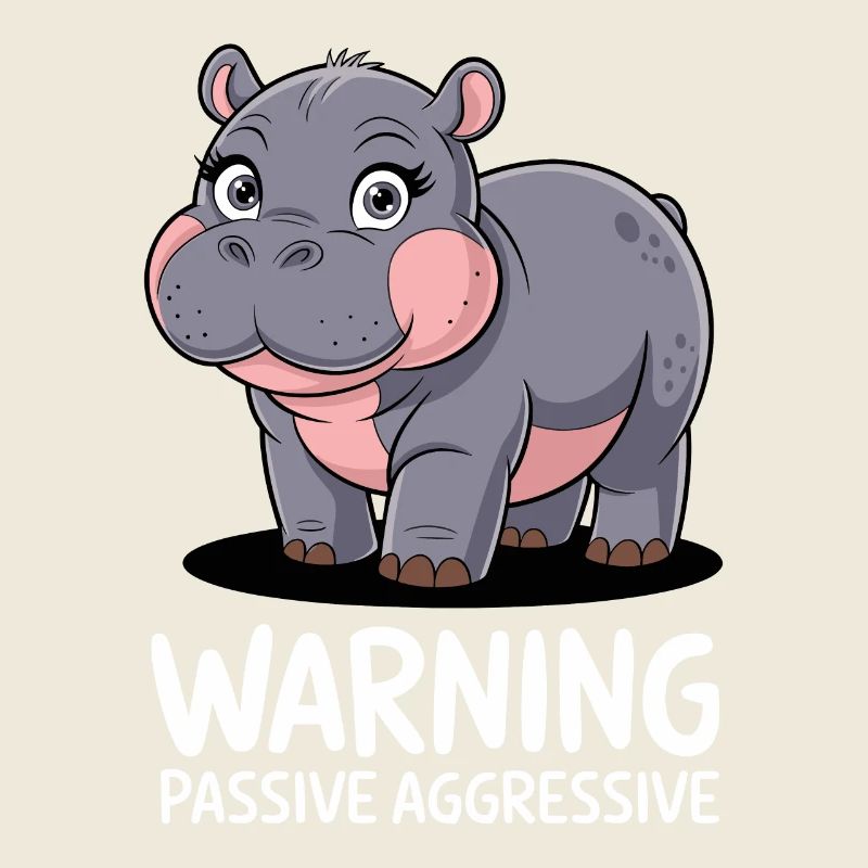 Moo Deng Warnung Passiv Aggressiv Nilpferd