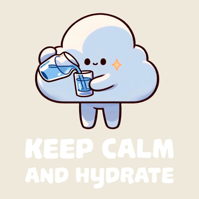 keep calm and hydrate
