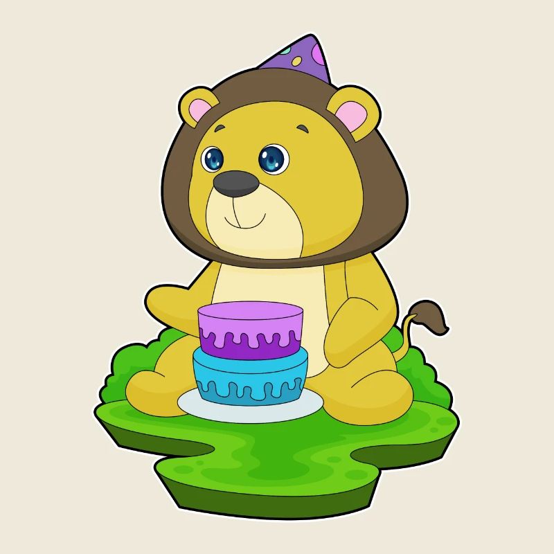 Gâteau d’anniversaire Lion
