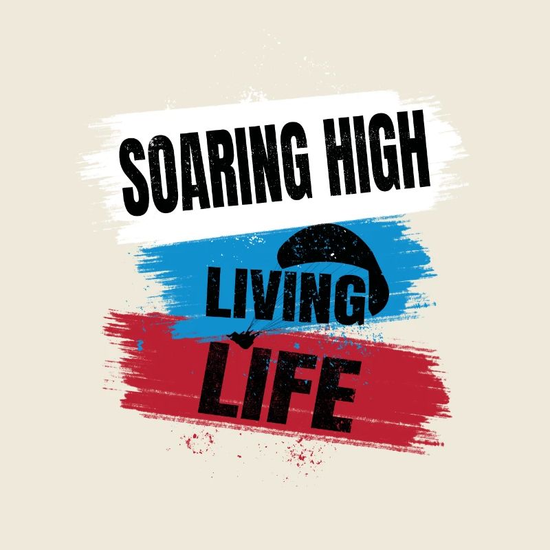 Soaring High Living Life – Paragliding Design