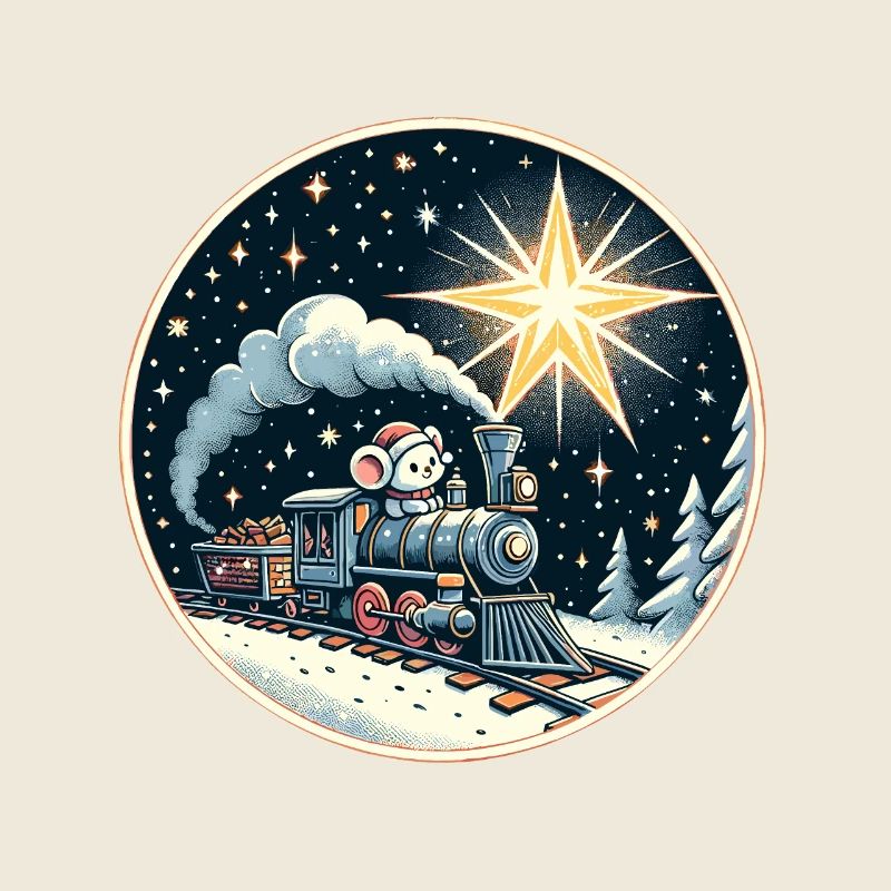 Weihnachten Weihnachtsmaus Modelleisenbahn Kinder