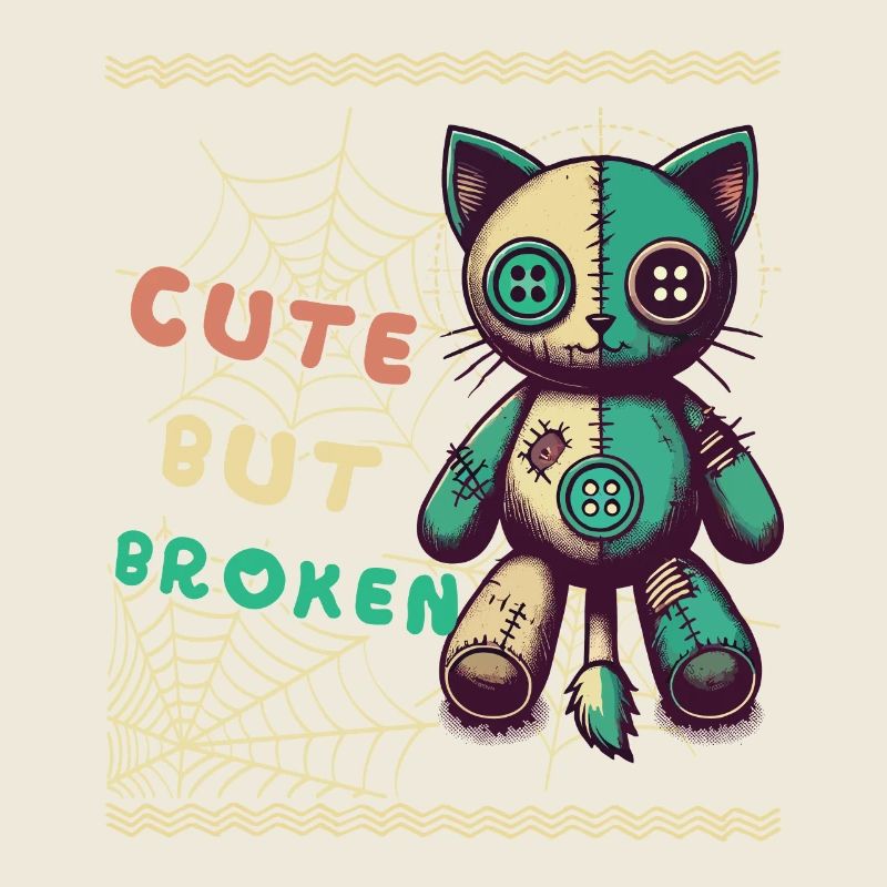 Mental Psychopath Cute But Broken Design