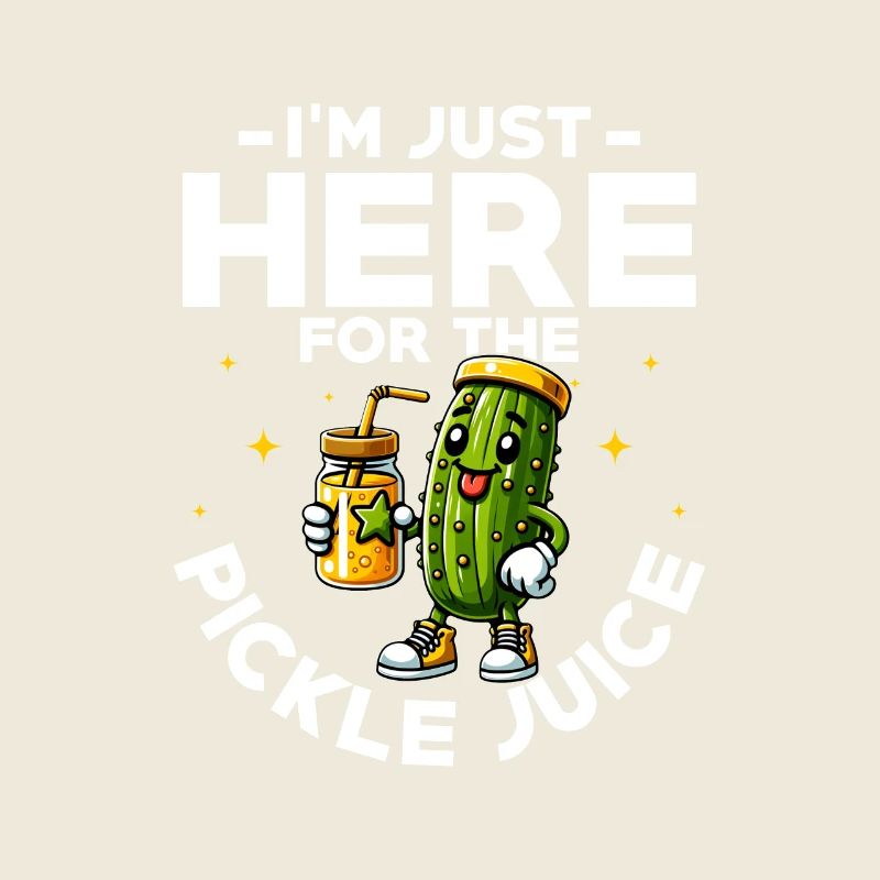 Je suis juste ici pour le jus de cornichon Concombre Végétalien