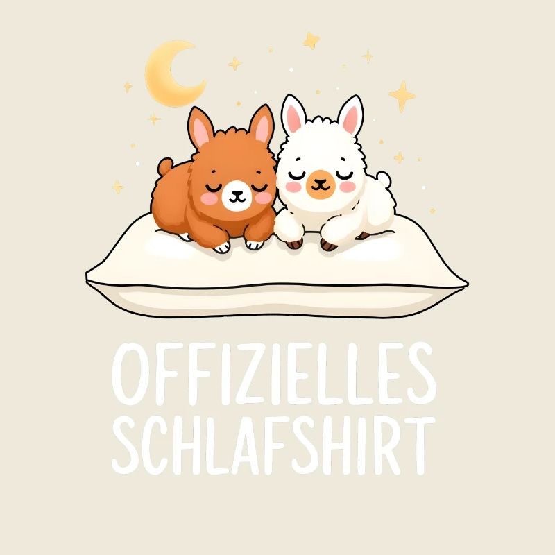 Official Sleep Shirt Alpacas Alpaca Pair