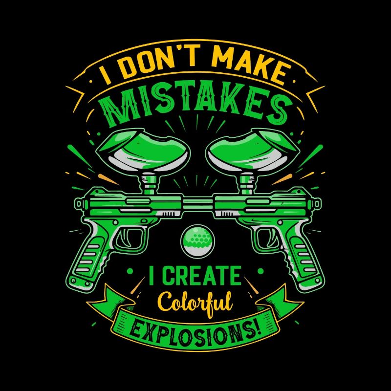 Je ne fais pas d’erreurs ; Je crée une explosion colorée
