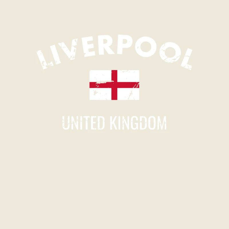 Liverpool Angleterre Drapeau anglais vintage