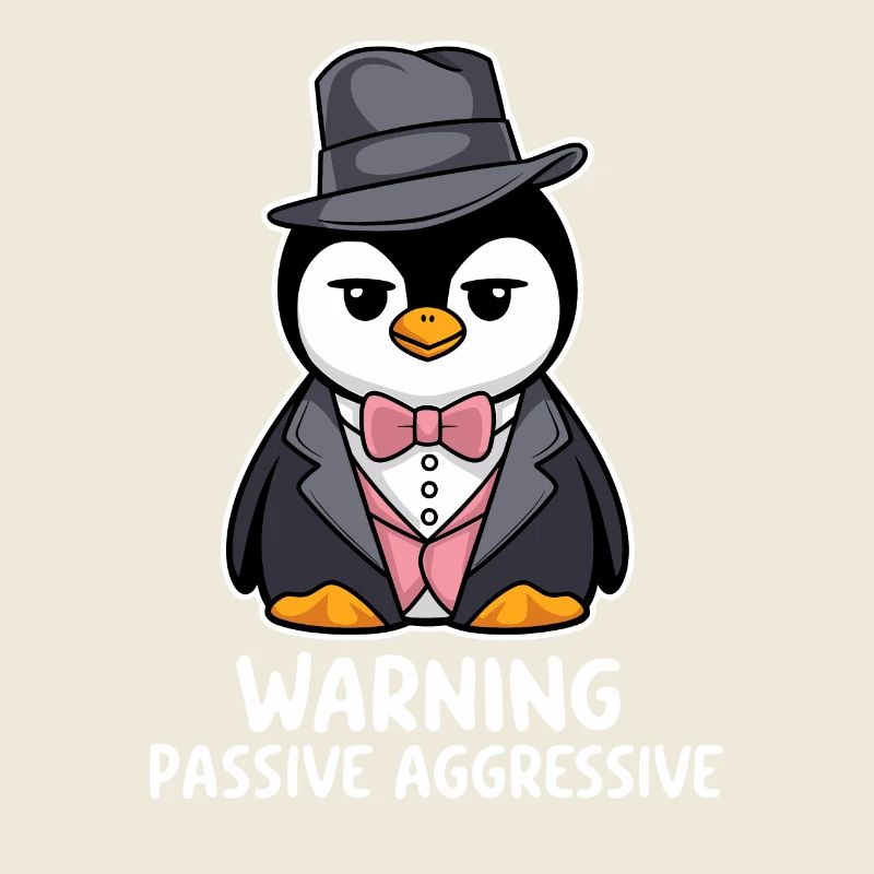 Avertissement concernant le pingouin passif agressif