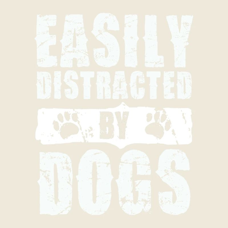 Easily distracted by dogs