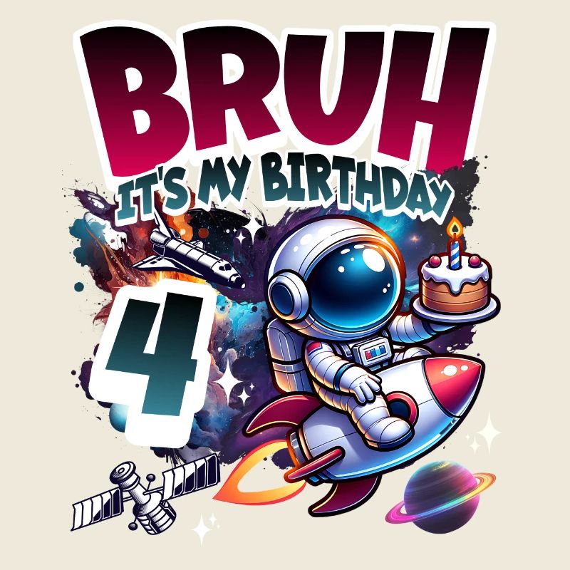 Astronaute 4e anniversaire Espace