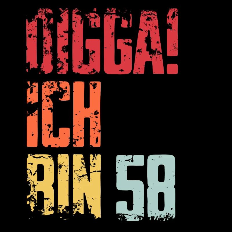 58. Geburtstag 58 Jahre Geschenk Spruch