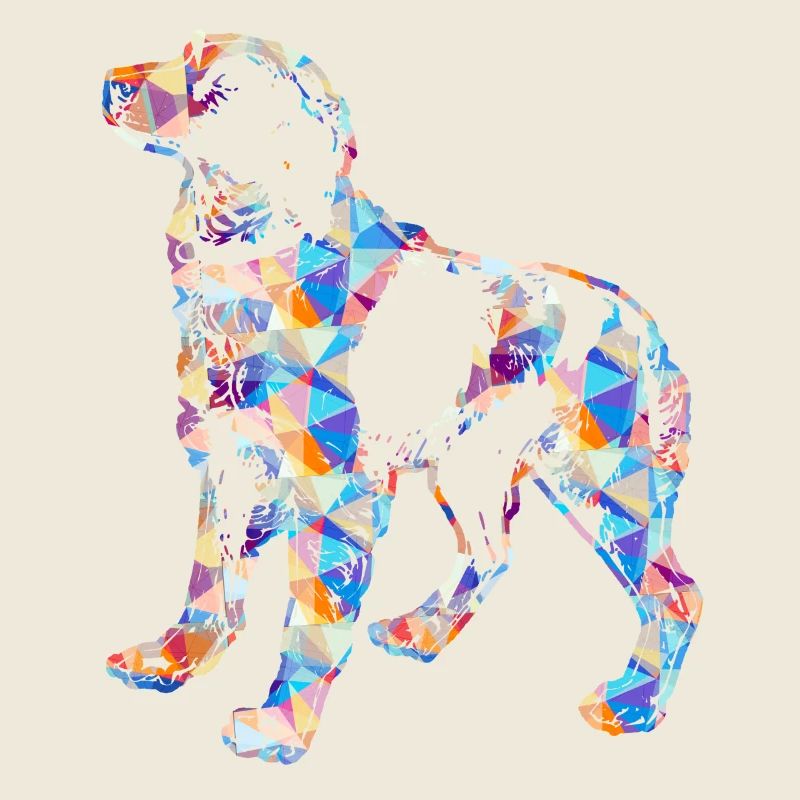 Brittany Spaniel Geometric