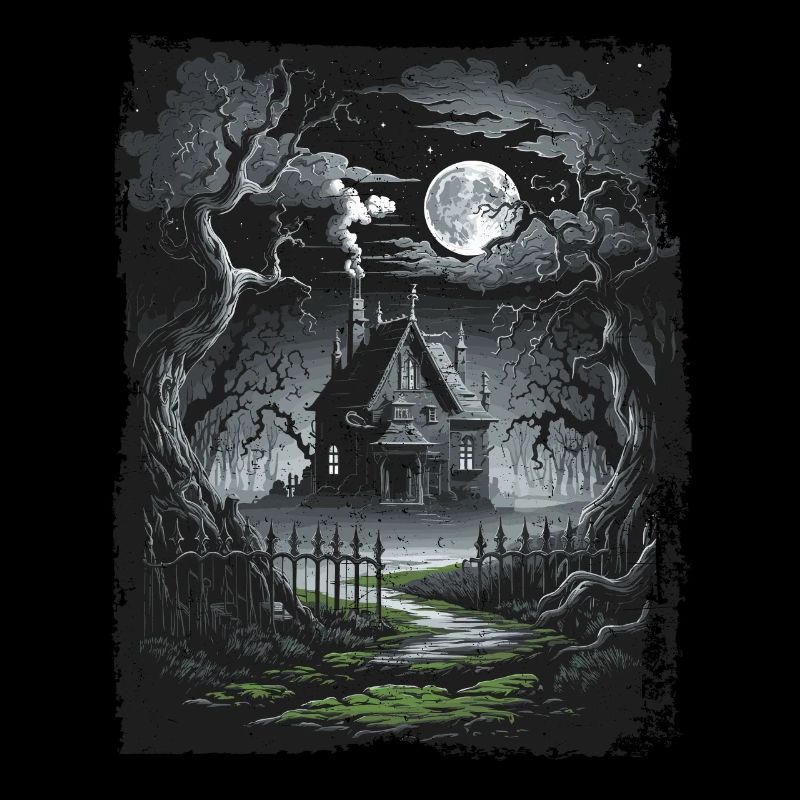 Dark Cottagecore Moonlight Houses