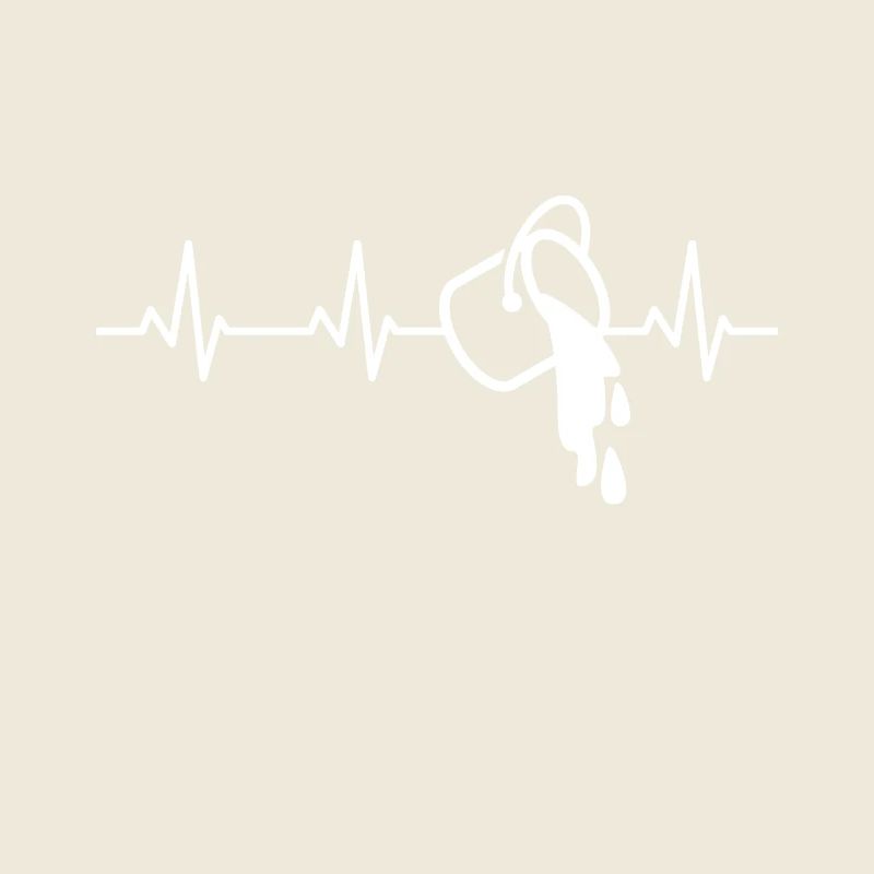 Paint bucket ECG heartline