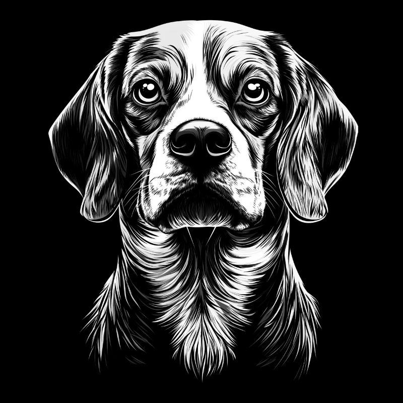Beagle Portrait Hunde Hund Geschenkidee