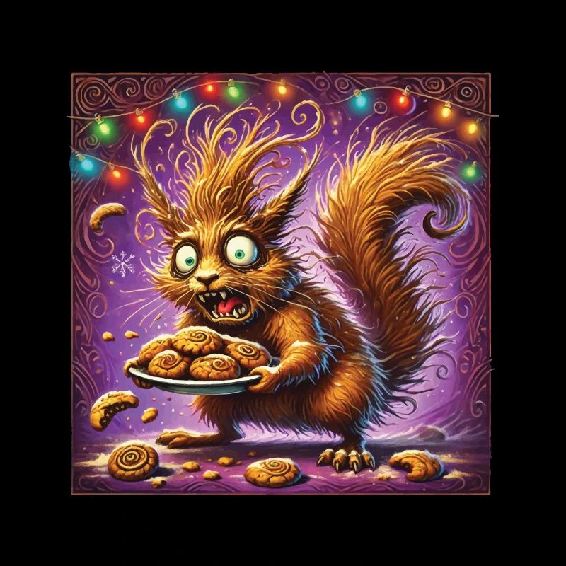 Christmas Stress Funny Mom Squirrel