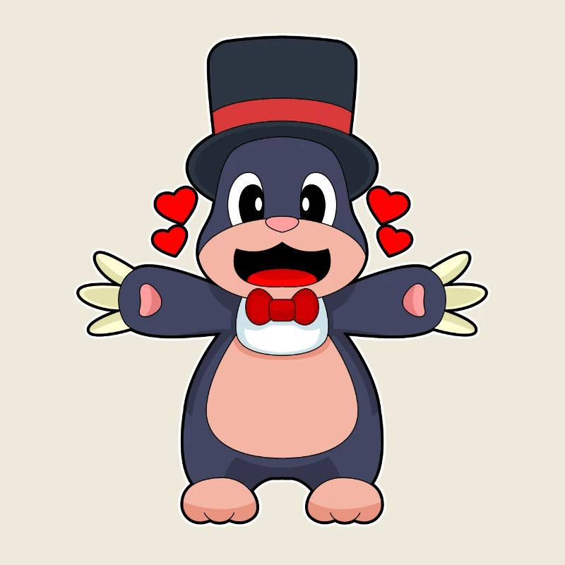 Mole Groom Chapeau haut de forme Mariage