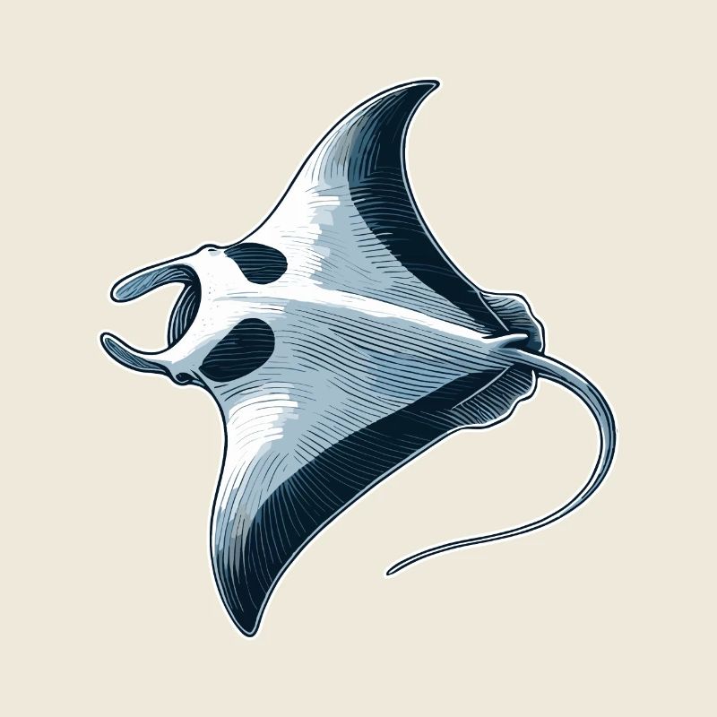 Mantarochen Großer Manta Meeresbewohner