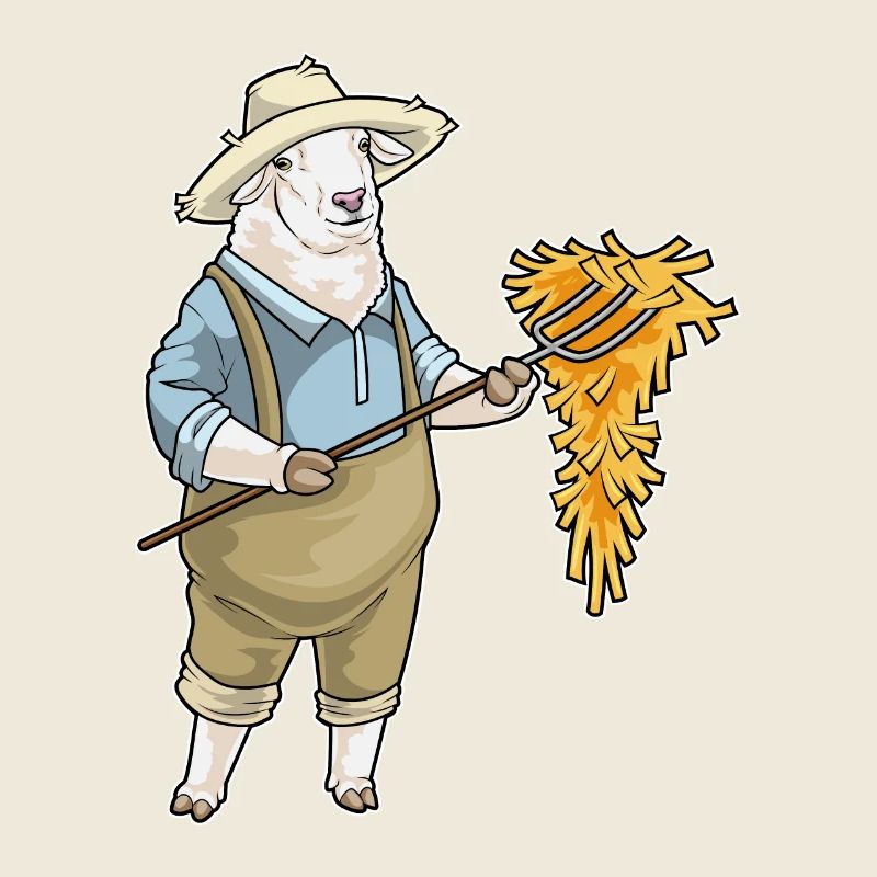 Mouton Éleveur Paille